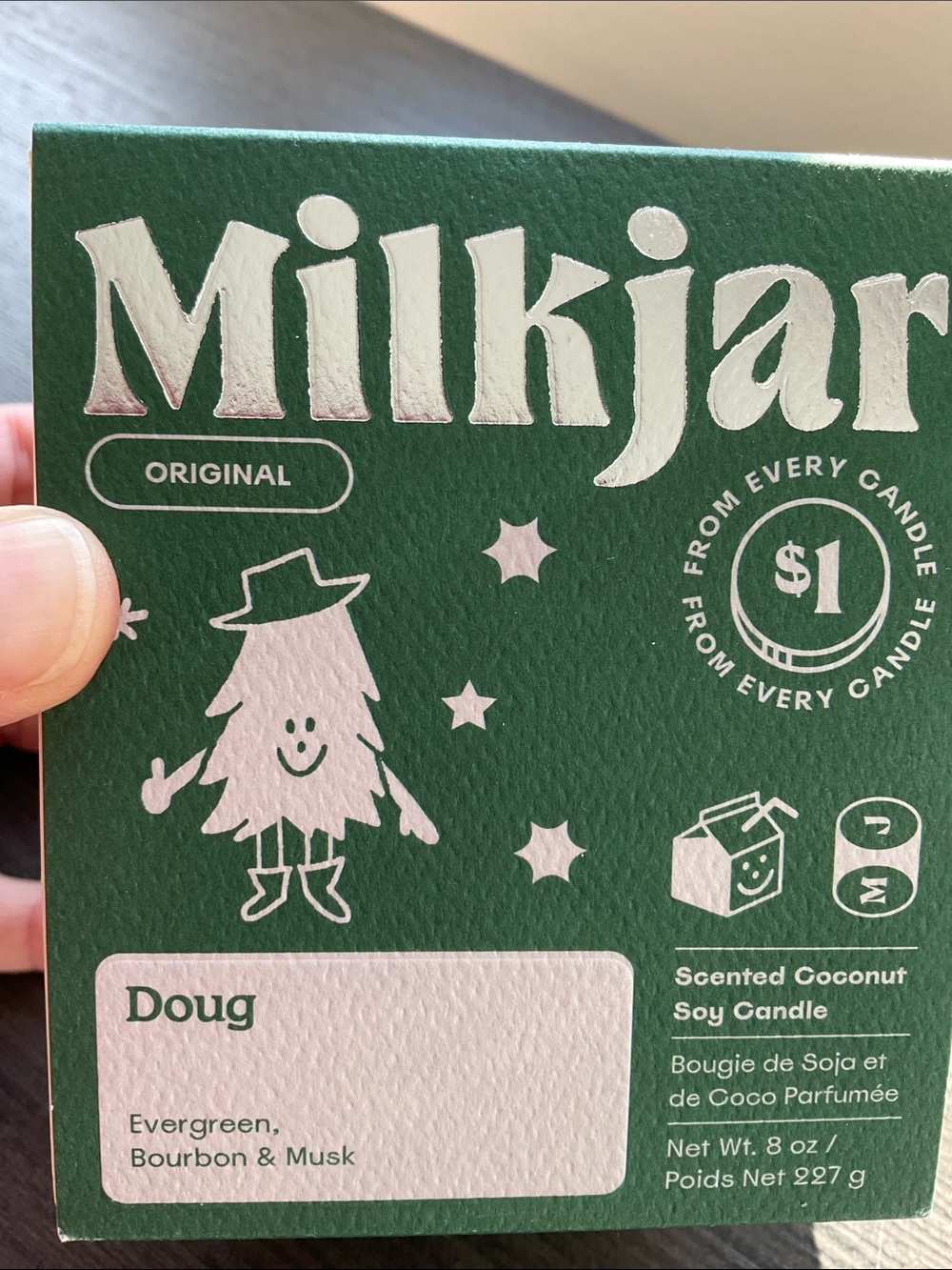 NWT MilkJar Plant based Candle / Doug / 8 oz